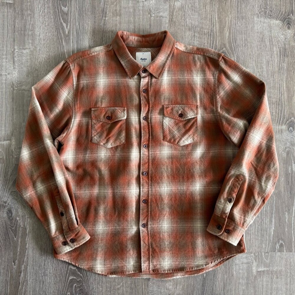 Katin USA Heavyweight Flannel Button Down Shirt | Size Large